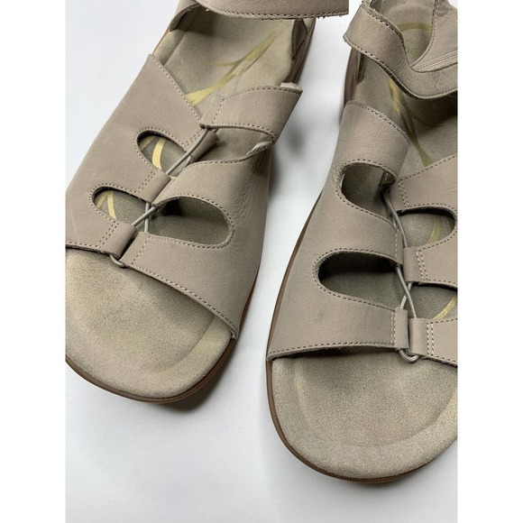 ABEO Womens Size 11 B.I.O.system Brook Neutral Taupe Nubuck Gladiator Sandal - Picture 2 of 6